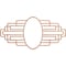 Ekena Millwork Elizabeth Wood Fretwork Prcd Ceiling Medallion, Cherry, 28"W x 14"H x 7 3/4"IW x 13 1/4"IH x 3/8"T CMWP28X14X0375EBCH - alternate 1